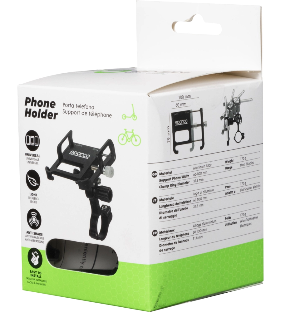 PORTASMARTPHONE UNIVERSALE PER BICI SPARCO GIREVOLE 90°